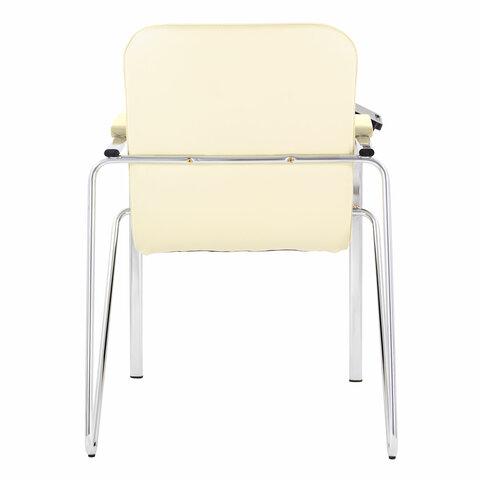 Кресло со столом BRABIX "Samba CF-108 BOX-2", хром каркас, кожзам бежевый, разобрано, 533219