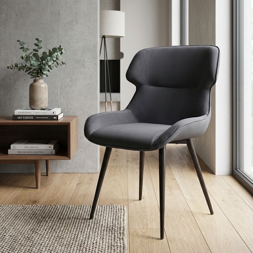 Стул Генри, бархат серый 27