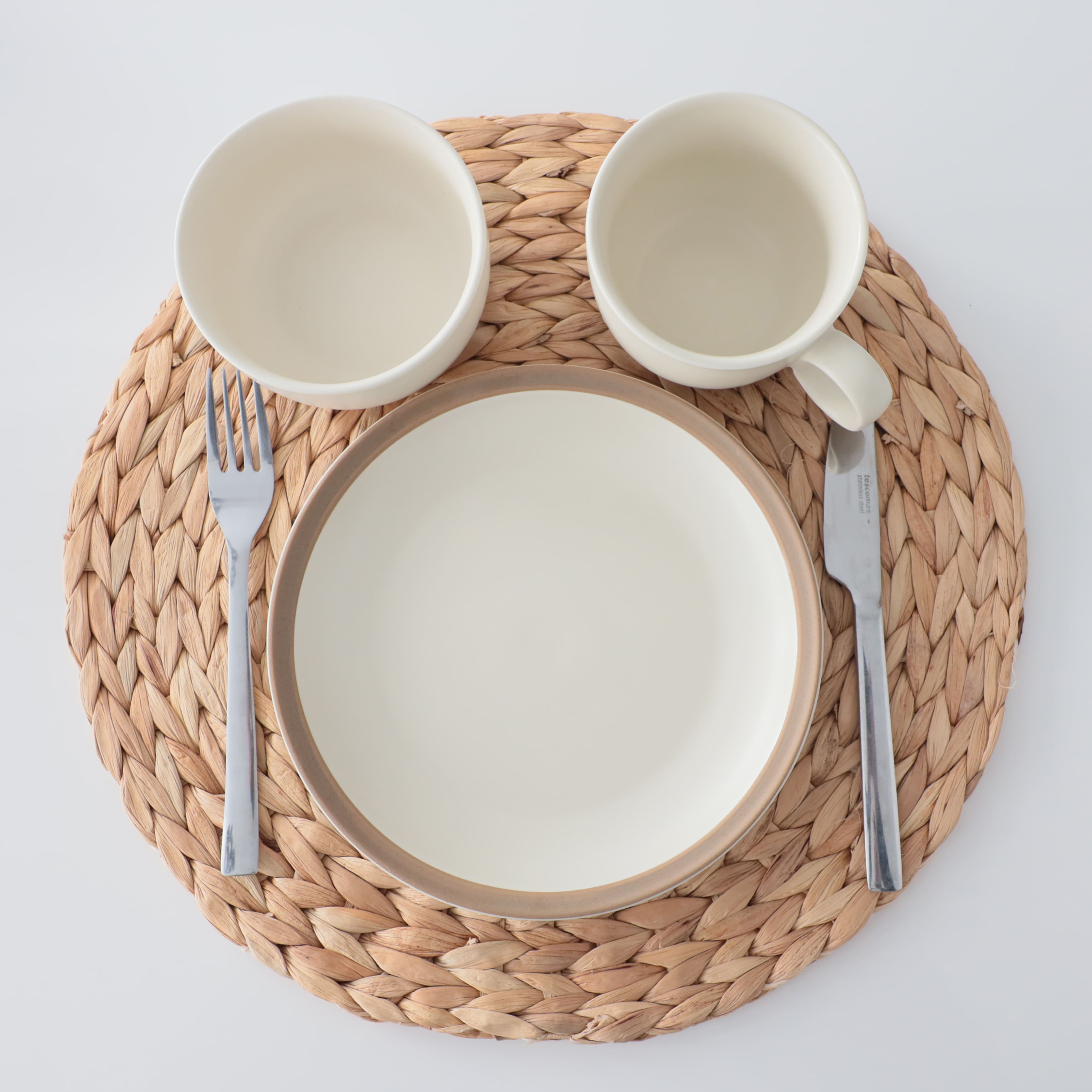 Блюдо SAND EDGE, керамика, белый, d21,5*2,8см