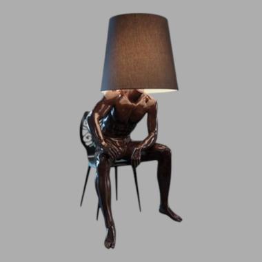 OWHS-27(СИДЯЧИЙ) Манекен мужской глянцевый сидящий (под абажур)