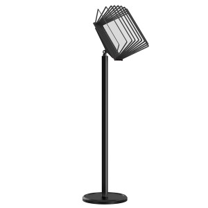 МАЧТА-03.А4.Bk/Bk Демосистема напольная черная 10 черных панелей А4