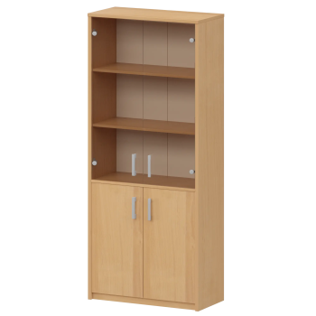 Шкаф комбинированный с тонированным стеклом Арго А-310/А-стл310тон Ольха