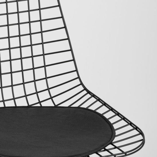 Стул обеденный Eiffel черный, с черной подушкой цена 14 938.50 ₽ Стул обеденный Eiffel черный, с черной подушкой