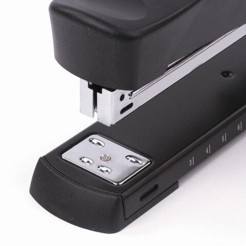 Степлер №24/6, 26/6 BRAUBERG "Universal", до 25 листов, С ФУНКЦИЕЙ БРОШЮРОВАНИЯ, черный, 220942 цена 995 ₽ Степлер №24/6, 26/6 BRAUBERG "Universal", до 25 листов, С ФУНКЦИЕЙ БРОШЮРОВАНИЯ, черный, 220942