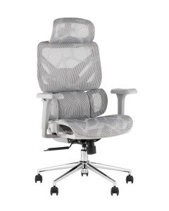 Кресло офисное TopChairs Structo серая сетка