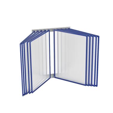 Перекидная система POSTERLINE WALL-10 с синими рамками А3