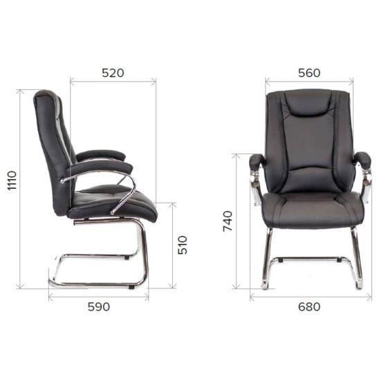 King CF Экокожа Черный