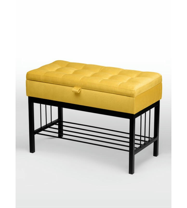 Банкетка Н-76 (черный/желтый)