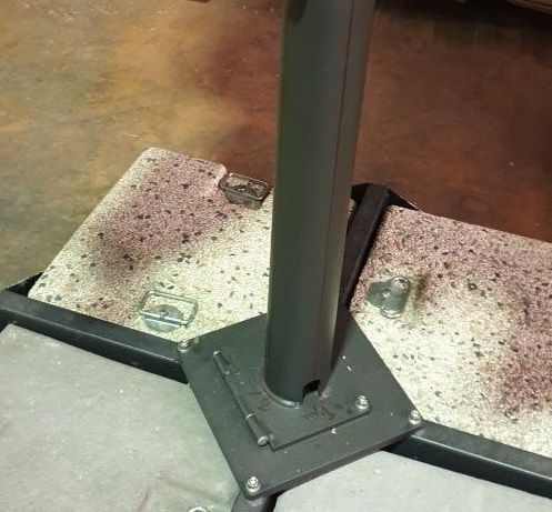 Плита утяжелительная с ручками со ступенькой  