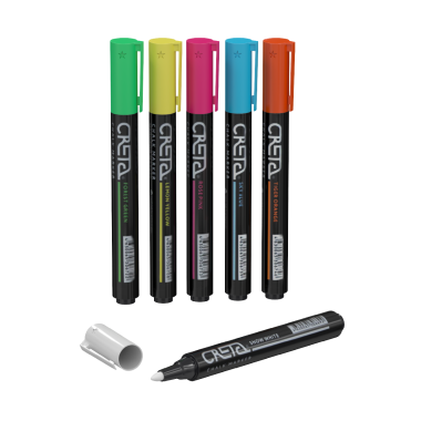 Набор меловых маркеров CRETA COLOUR MIX, 6 цветов