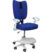 Кресло поворотное Pegas, синий, ткань
