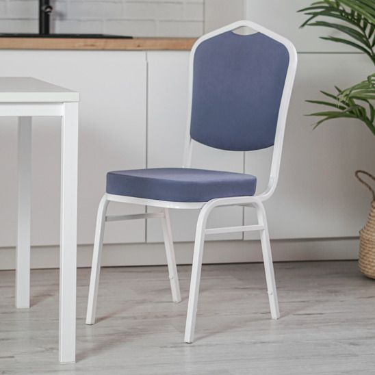 Стул Хит 20мм, шампань, велюр голубой