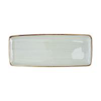 Блюдо прямоугольное VITAL, фарфор, голубой, 31*12*2см