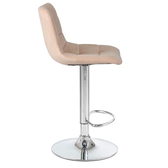 Барный стул Гардур, велюр бежевый