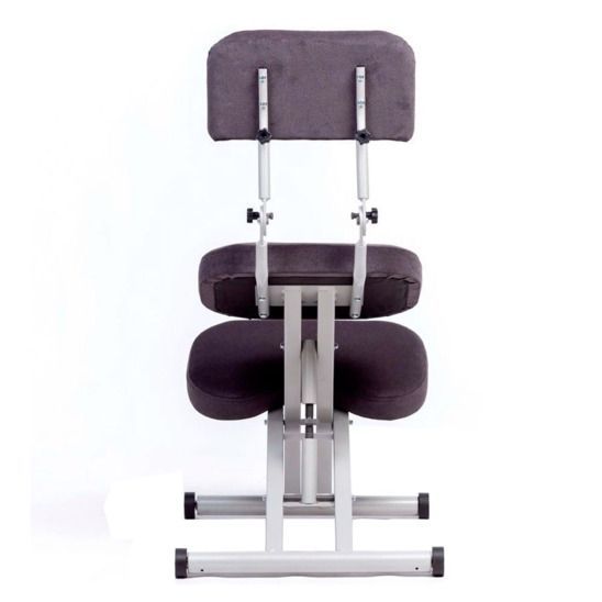 Стул коленный Prostool, серый, ткань