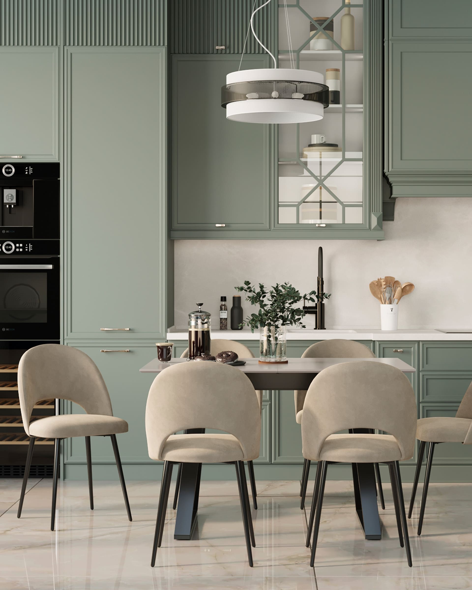 Стул Меган SN велюр бежевый