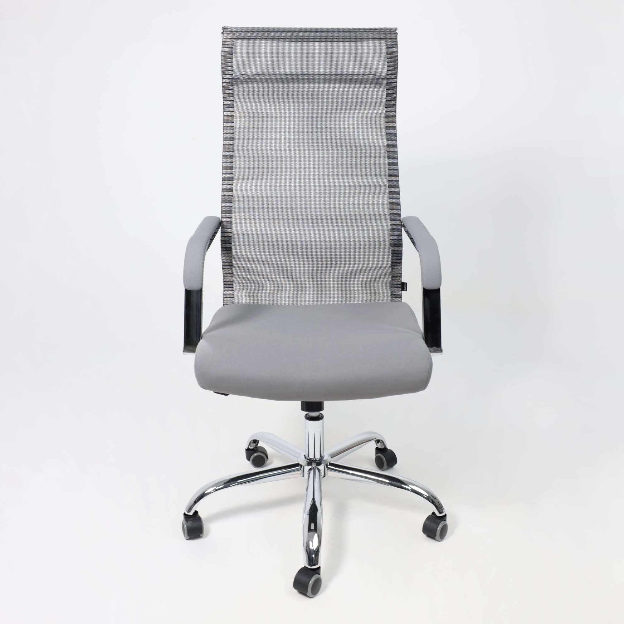 Кресло поворотное Grid, серый, армированная сетка