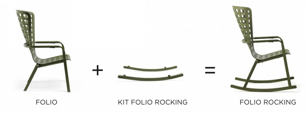 Комплект полозьев для кресла-качалки Kit Folio Rocking белый