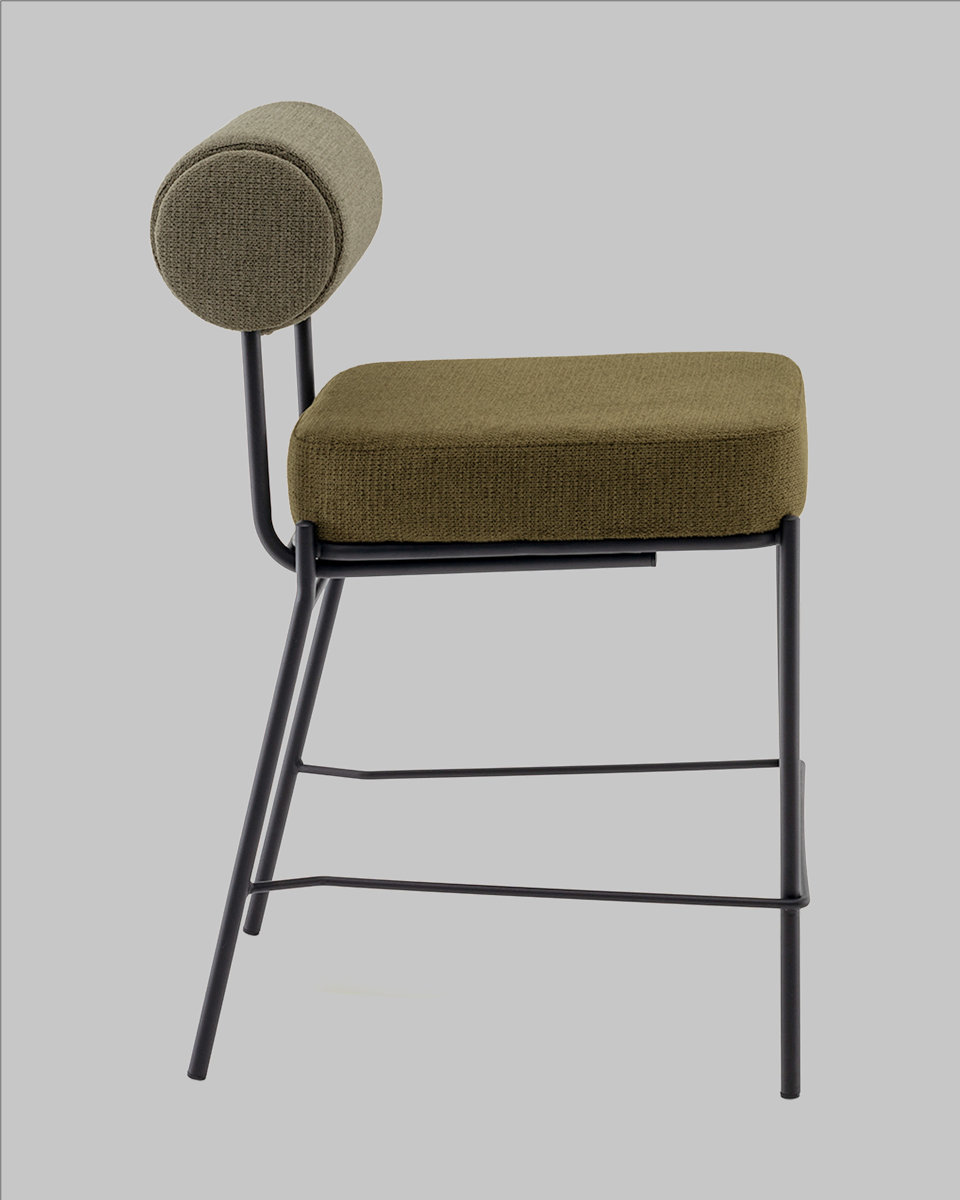 Стул полубарный Ponpoun зелёный