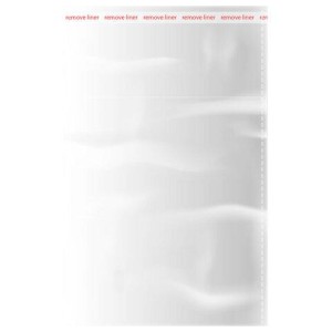 Пакеты БОПП с клеевым клапаном, КОМПЛЕКТ 100 штук, 4х6 + 3 см, 25 мкм, BRAUBERG, 700413