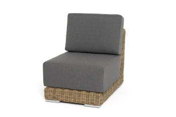 "Капри" модуль диванный прямой с подушками, цвет соломенныйцвет соломенный