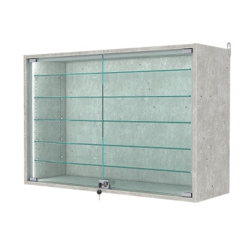 Витрина настенная с регулировочными полками №3-5АГ-РЕГ-П, Метрополитан Грей