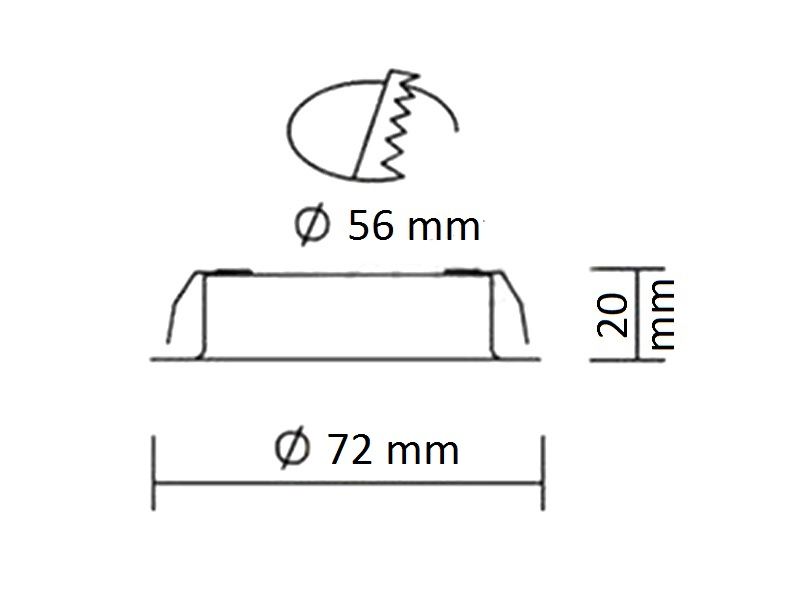 Комплект 3 врезных светильников галоген. FT-9216 20W, мат. стекло (тр-р, сетевой шнур 1,8м c выкл. в упаковке), хром