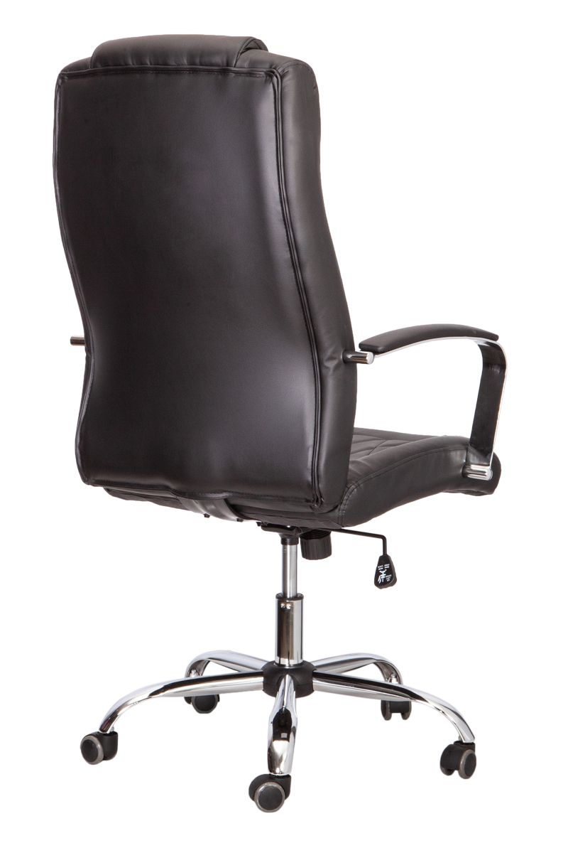 Кресло поворотное Teodor, чёрный, экокожа