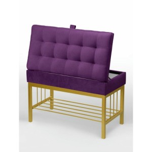 Банкетка Н-76 (золото/фиолетовый)