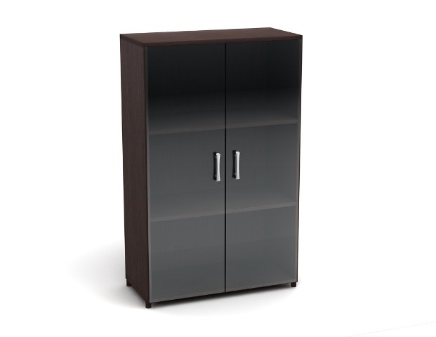 К10 Канц Шкаф низкий со стеклом (700х350х1126) (ШК39+ДК35х2+ФС01х2)