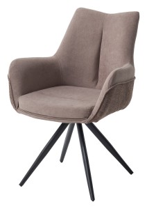 Стул МАРК 360 град., цвет B-05/SIERRA-10 капучино, велюр / черный каркас