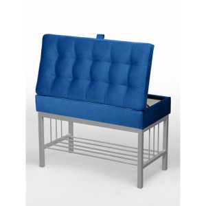 Банкетка Н-76 (серый/синий)