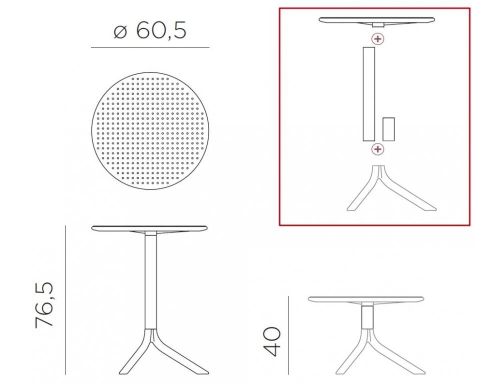 Комплект мебели Step + Step Mini Palermo антрацит, светло-коричневый