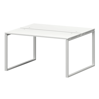 Бенч двойной на металлокаркасе Смарт СМС2-О-18К.120.Пр25 Белый/Белый