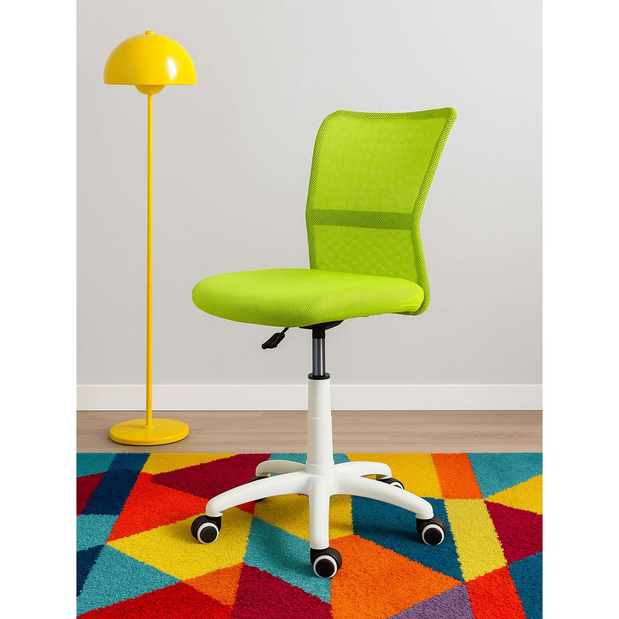 Кресло поворотное Eva, салатовый, сетка