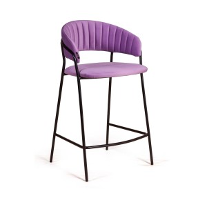 Стул полубарный Келли, велюр Holland 36