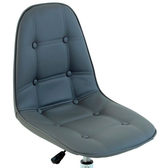 Стул Pulsante Roll экокожа серая PU стул мастера на колесах