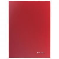 Папка с металлическим скоросшивателем BRAUBERG стандарт, красная, до 100 листов, 0,6 мм, 221632