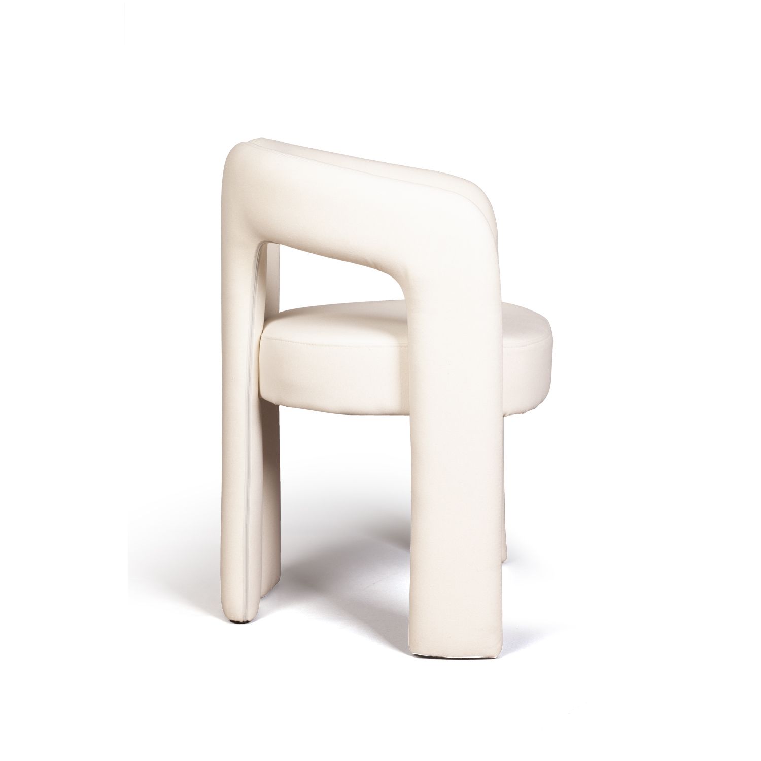 Полукресло Энджи, ткань, велюр молочный