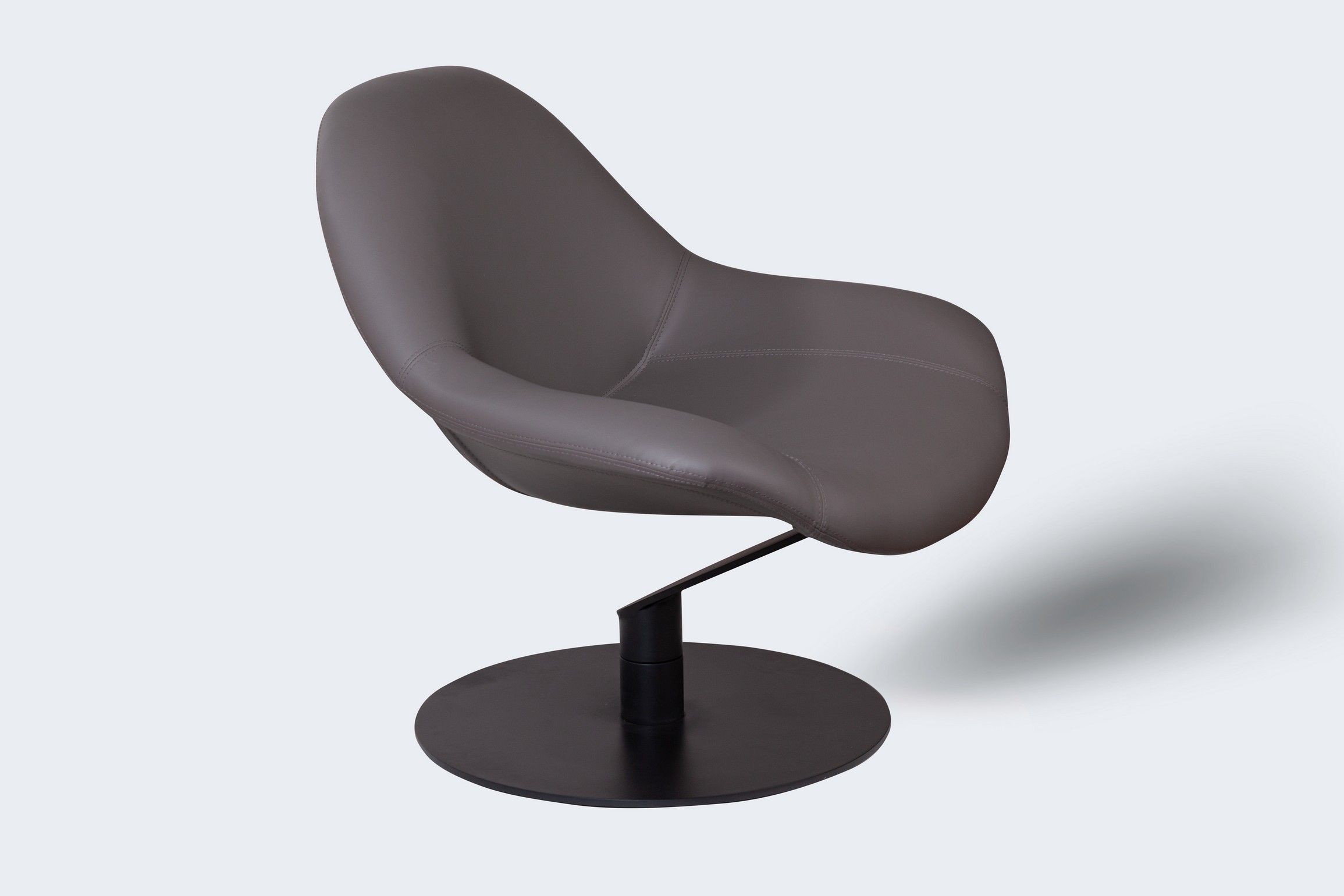 Лаунж кресло Зеро Гравити с механизмом кручения, серый