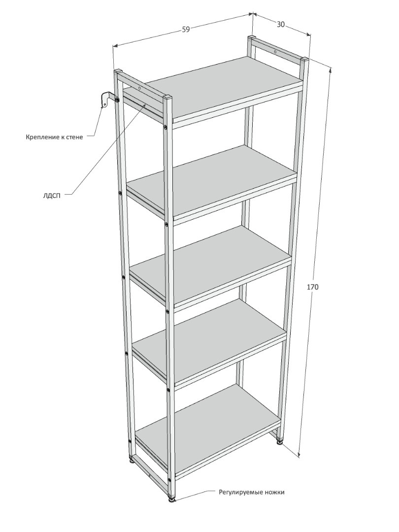 Шкаф металлический ПБ-1706Ч