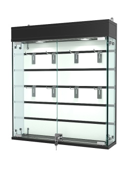 Витрина "АТРИУМ" настенная БЕЗ ПОЛОК №1А-4, Черный