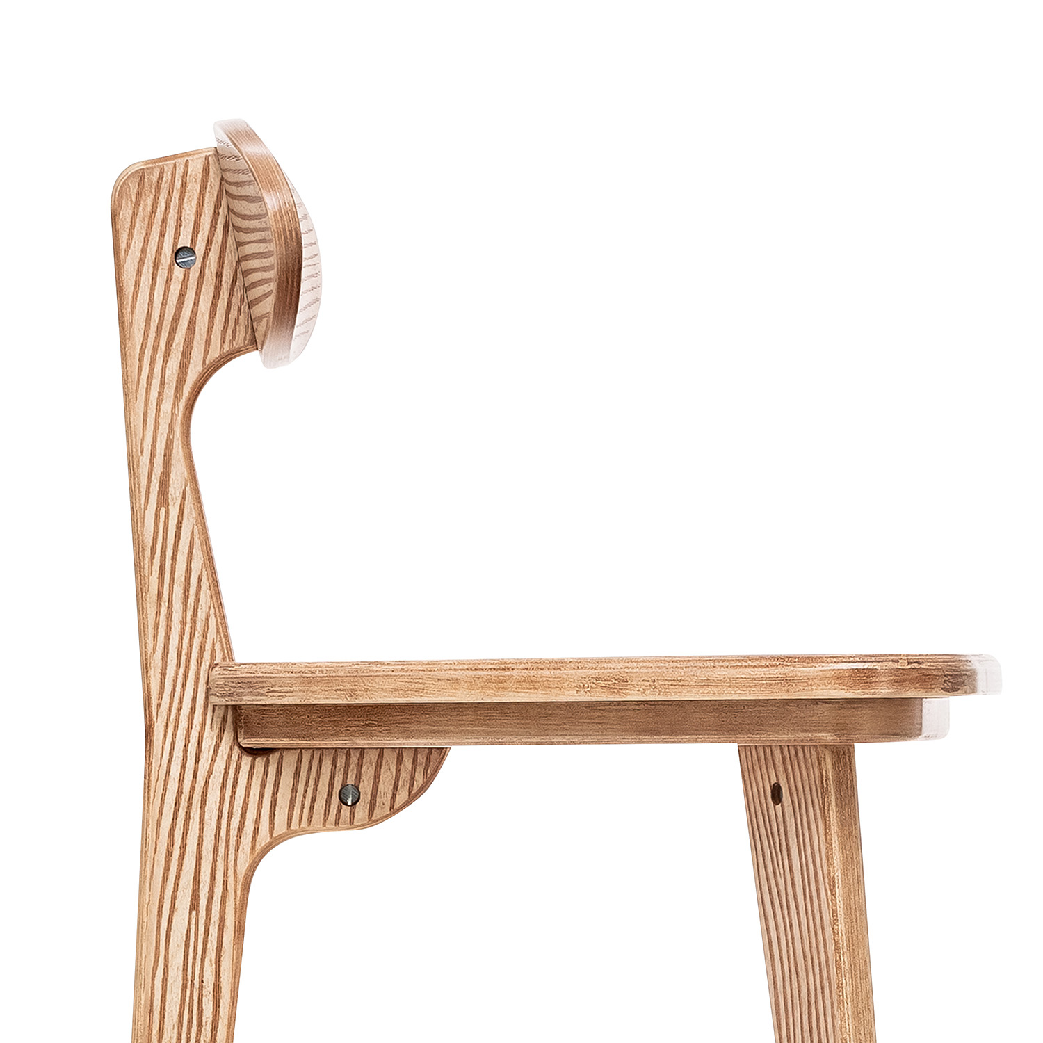 Стул барный 3 ноги прямые цвет Дуб шпон