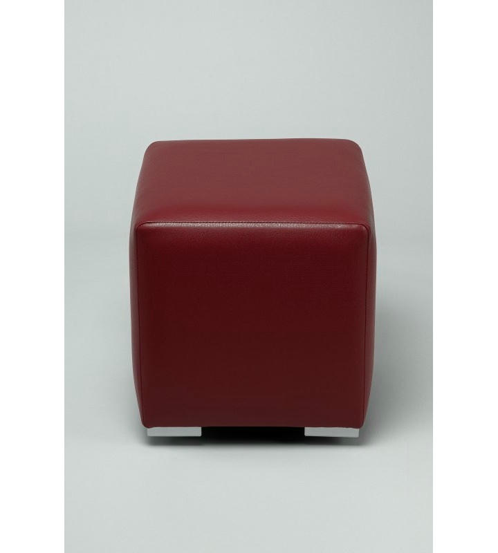 Пуфик Скай Кожа (бордовый)