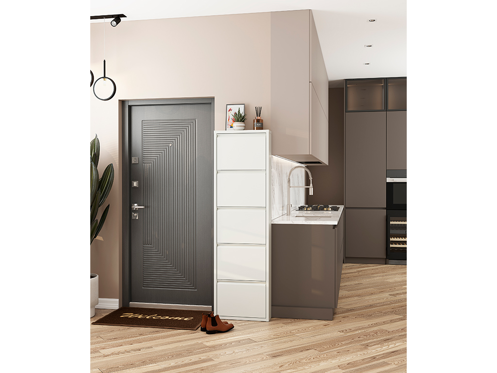 Обувница Практик ОМ-5 белая