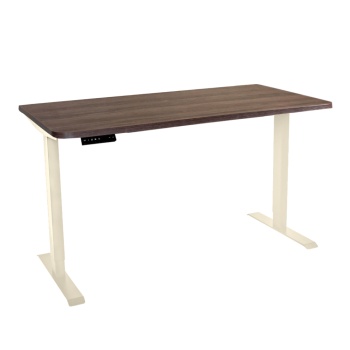 Стол с регулировкой высоты электрический LuxAlto LA-T33-2AR2 слоновая кость/коричнев ЛДСП 140*60*2.5