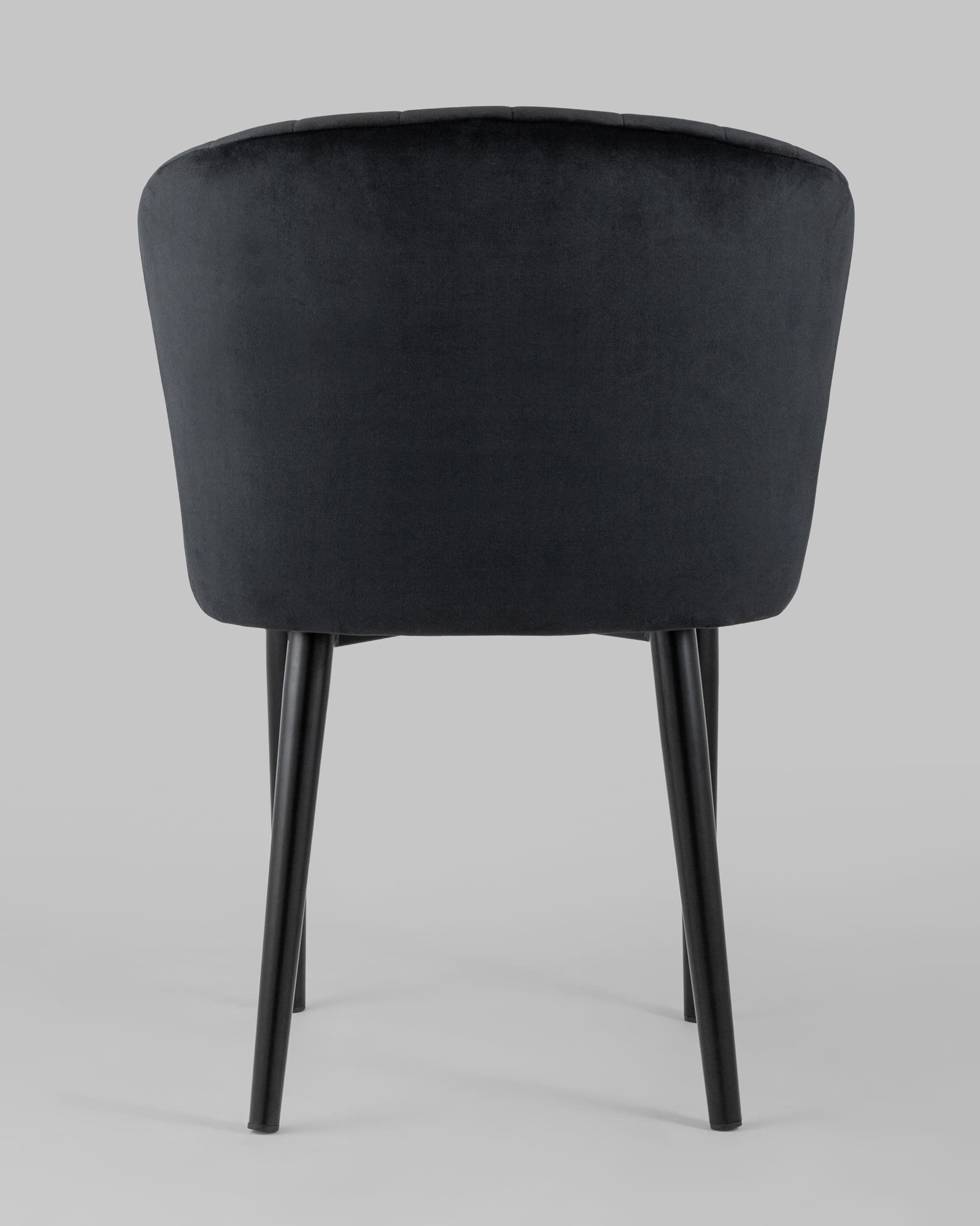 Стул с подлокотниками Нейтон велюр черный