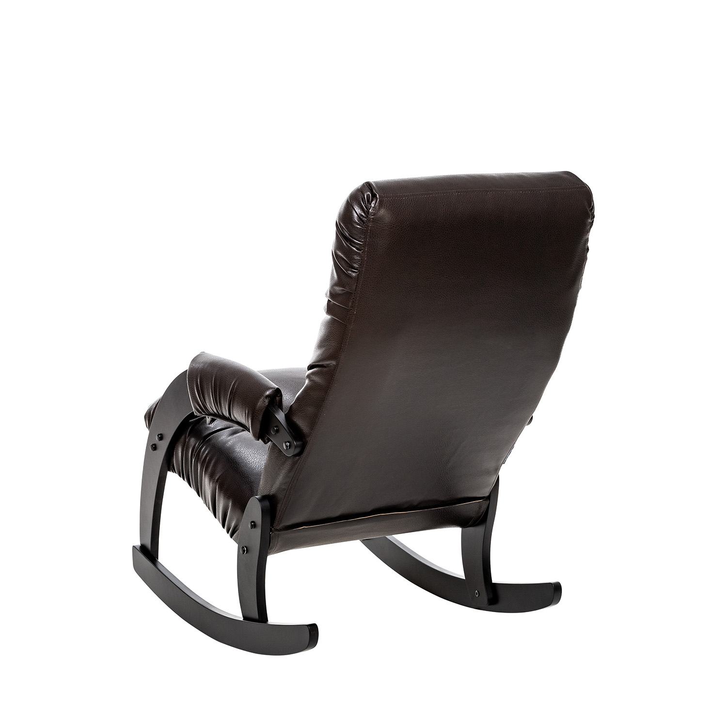Кресло-качалка Модель 67 Венге текстура, к/з Varana DK-BROWN, купить за 12  474 ₽ | в интернет-магазине Леомебель
