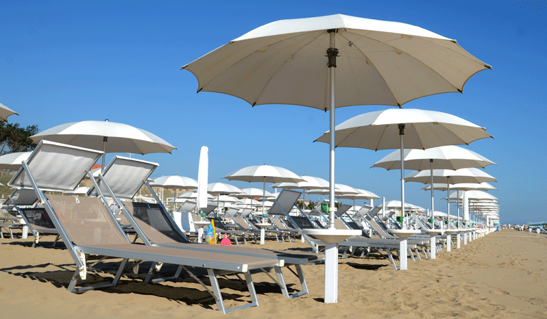 Столик для зонтов с опорой Table белый