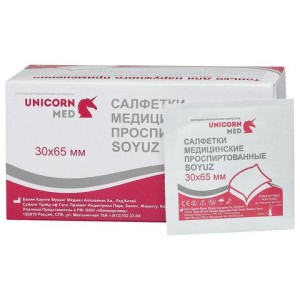 Шпатель деревянный нестерильный двухсторонний 18x150 мм, КОМПЛЕКТ 100 шт., UNICORNMED, ОР01-60